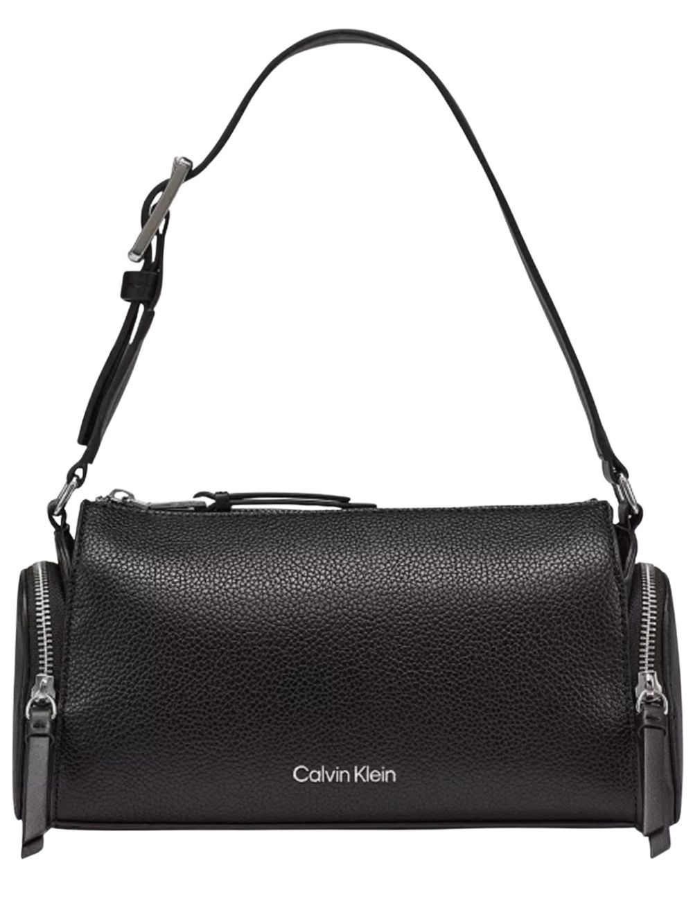 Calvin Klein Black/Silver Camryn Small Shoulder Bag